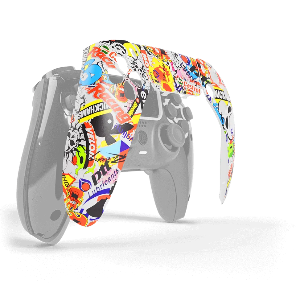 Aim Controller Sticker Bomb cover PS5 magnetica