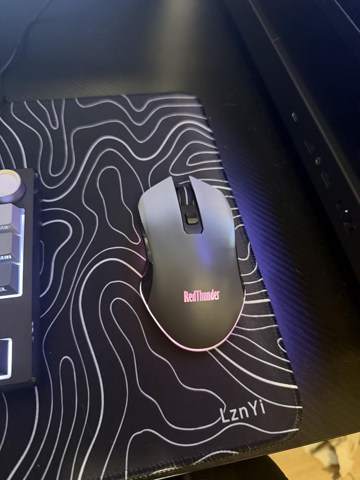 RedThunder K75 Kit Tastiera e Mouse Wireless RGB Grey
