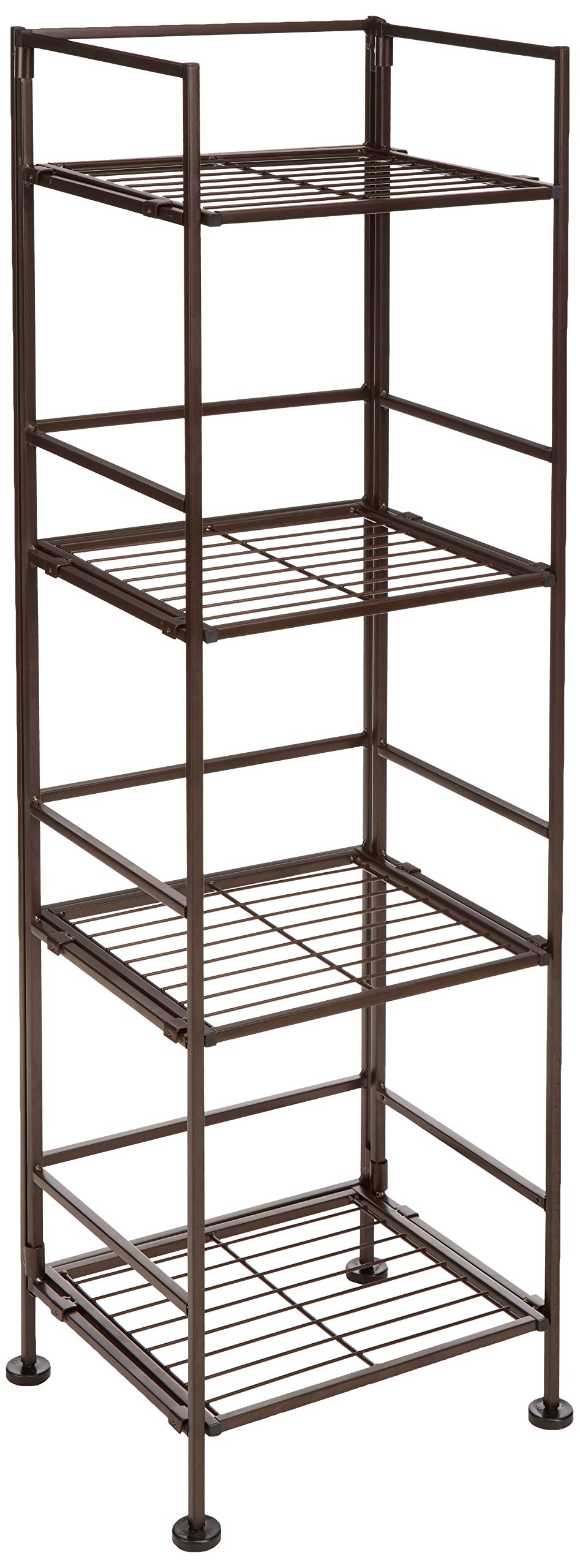 AmazonBasics Scaffale bagno 4 ripiani acciaio cromato