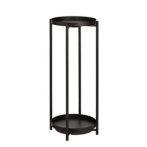 AmazonBasics mobile portapiante rotondo nero acciaio