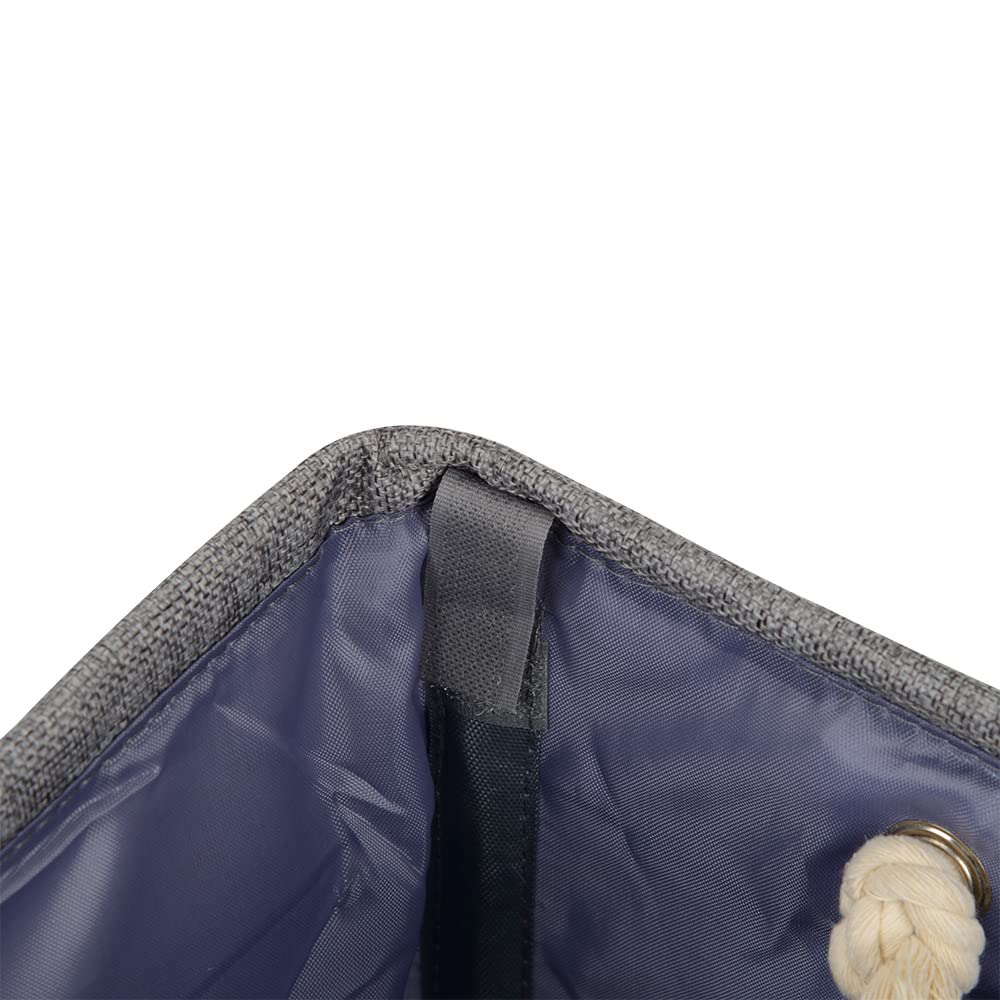 Amazon Basics cesto portabiancheria pieghevole 57L blu acqua