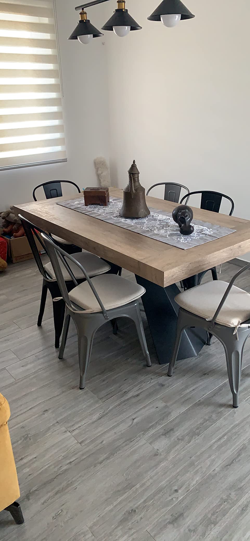 Amazon Basics Sedie Metallo Nere Impilabili Set 4 Pezzi Interno Esterno
