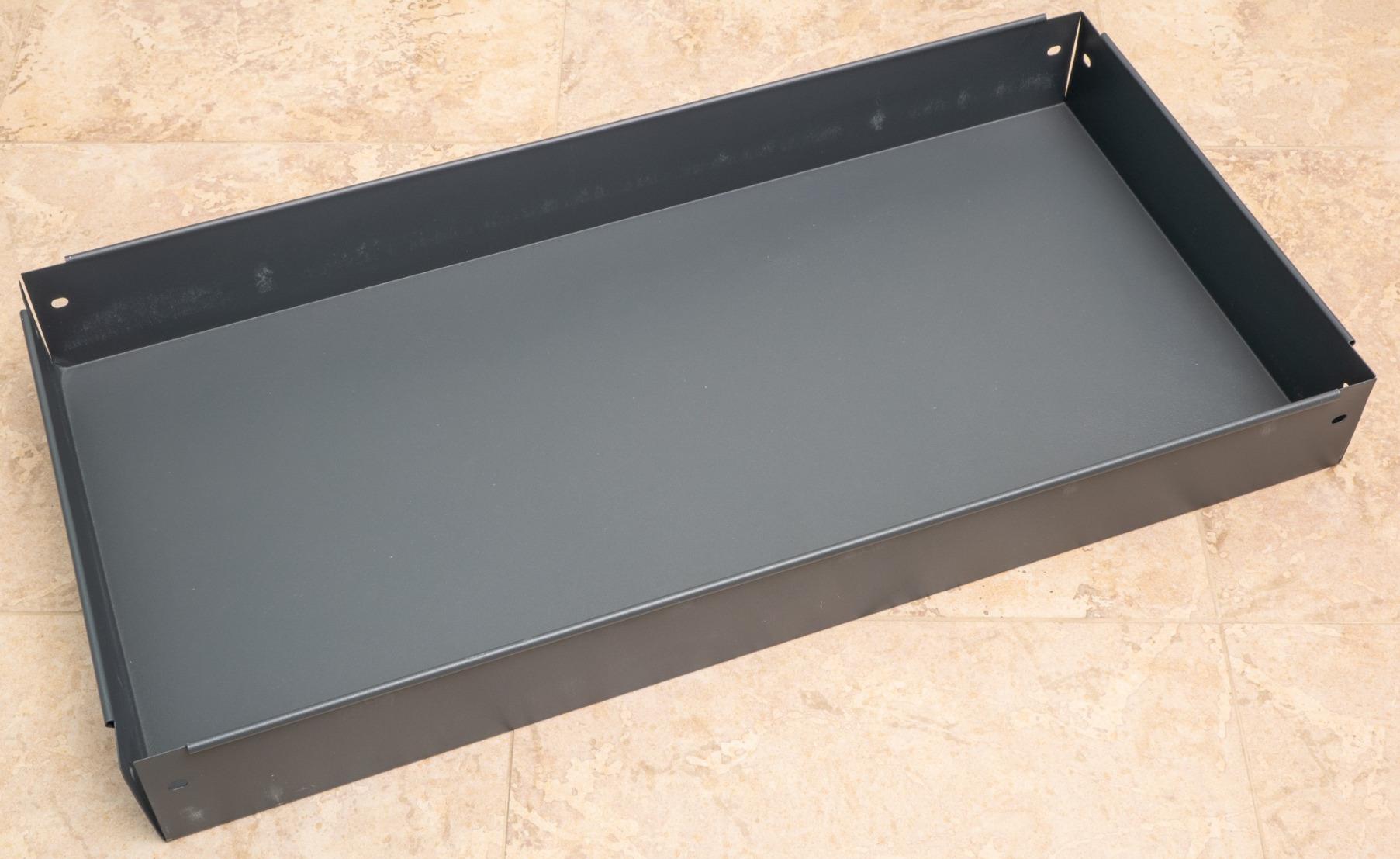 Amazon Basics Carrello Multiuso 3 Ripiani Rosso Acciaio