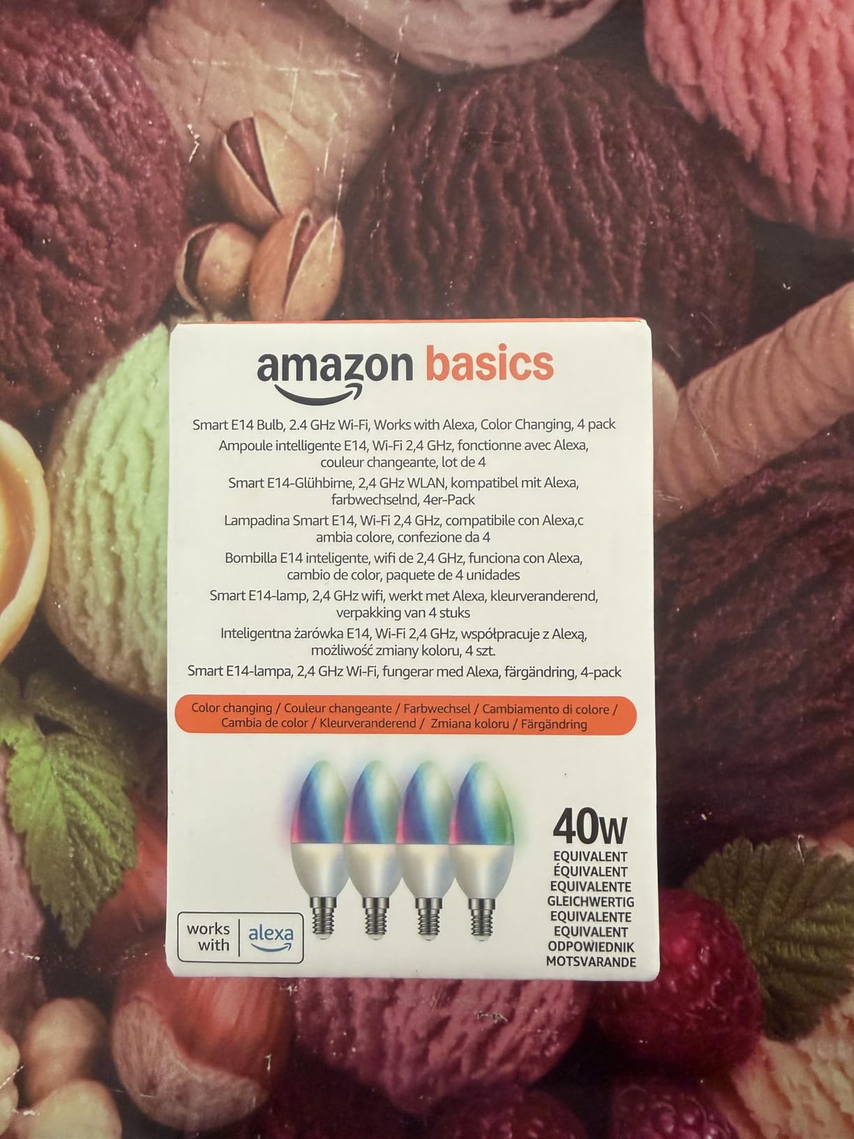 Amazon Basics Lampadina E14 Smart Colore Conf. 2