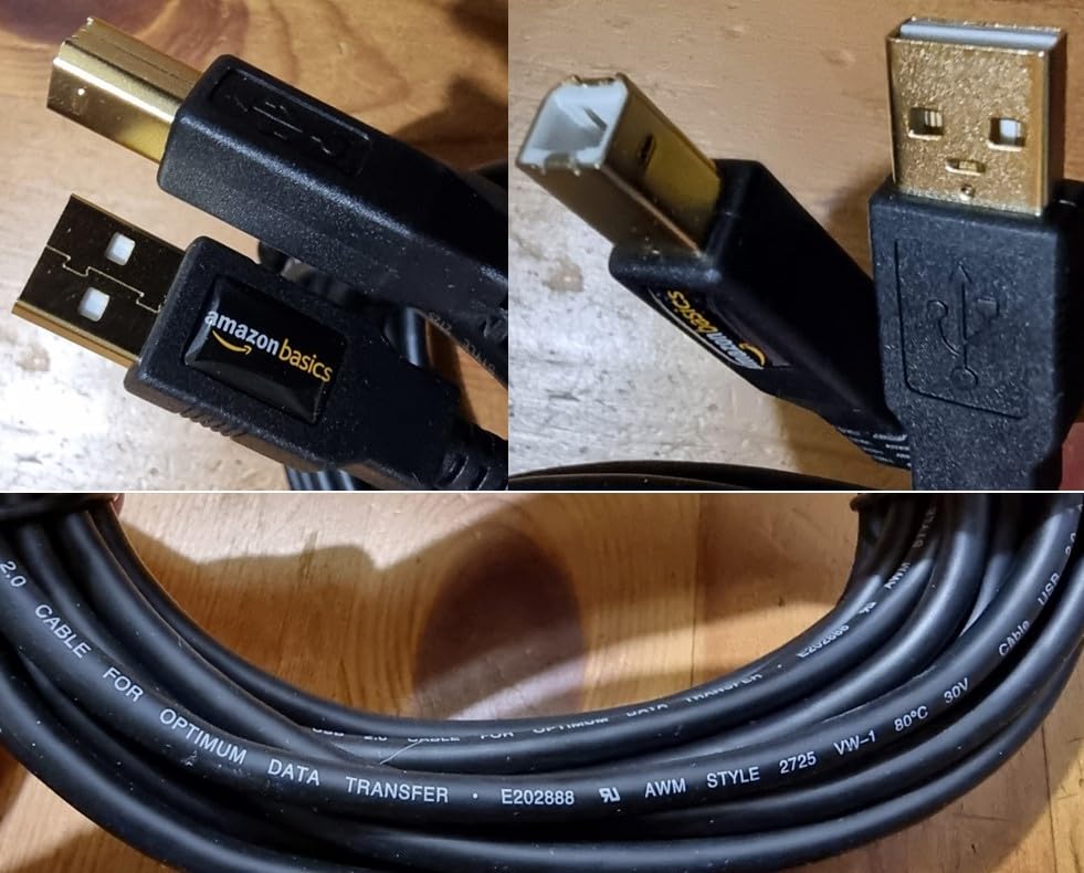 Amazon Basics cavo USB 2.0 A-B 4,8 m nero alta velocità