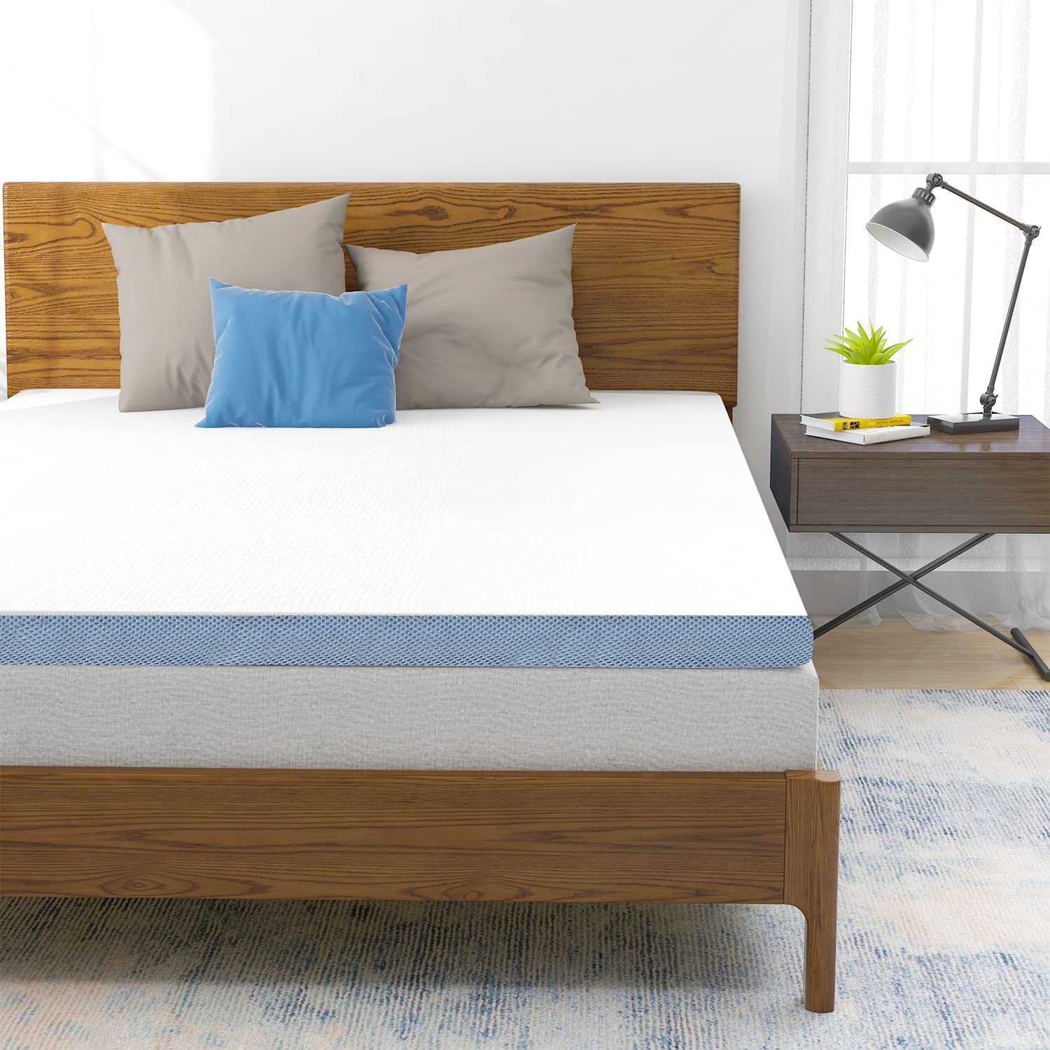 AmazonBasics Topper Memory 80x190x5 cm 2 Stagioni