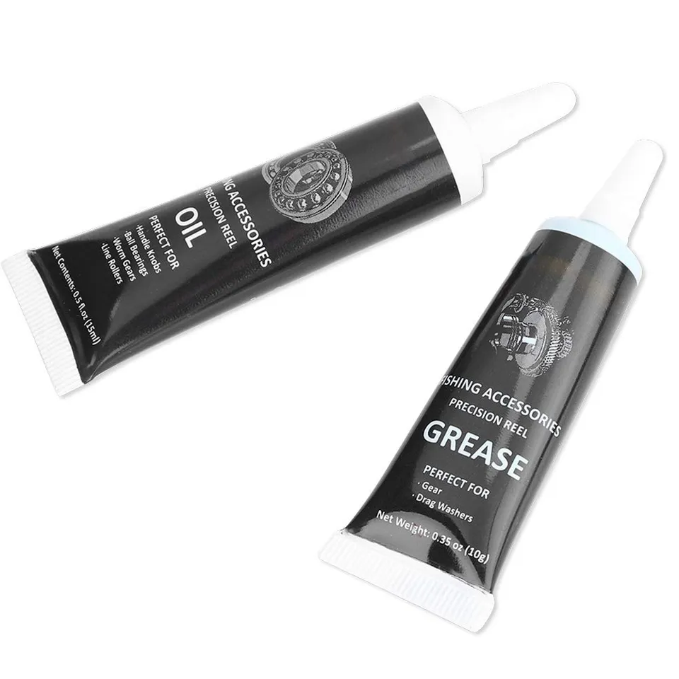 Elprico kit grasso e olio per mulinello pesca 14,8 ml nero