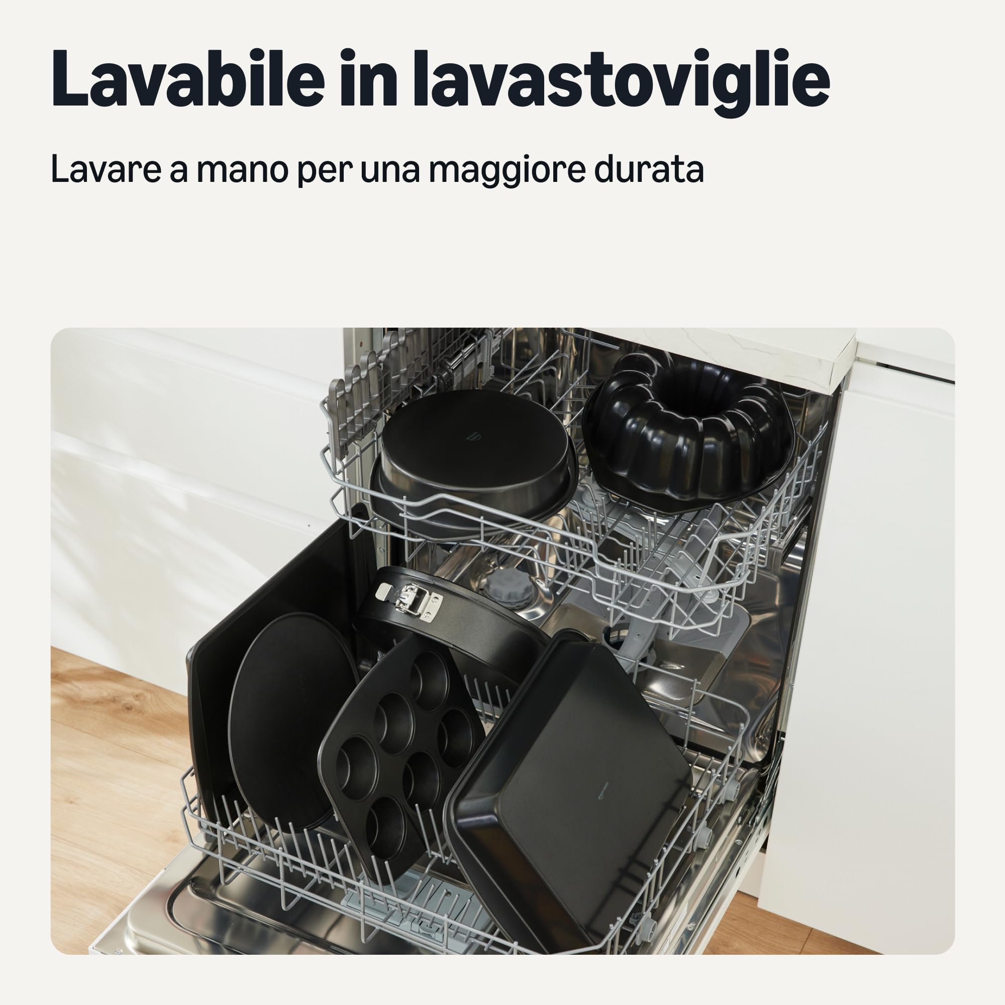 Amazon Basics set teglie antiaderenti 6 pezzi forno