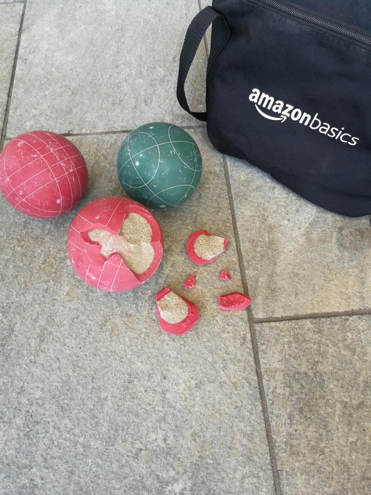 AmazonBasics Set Bocce 100 mm 8+1 con Custodia Adulti