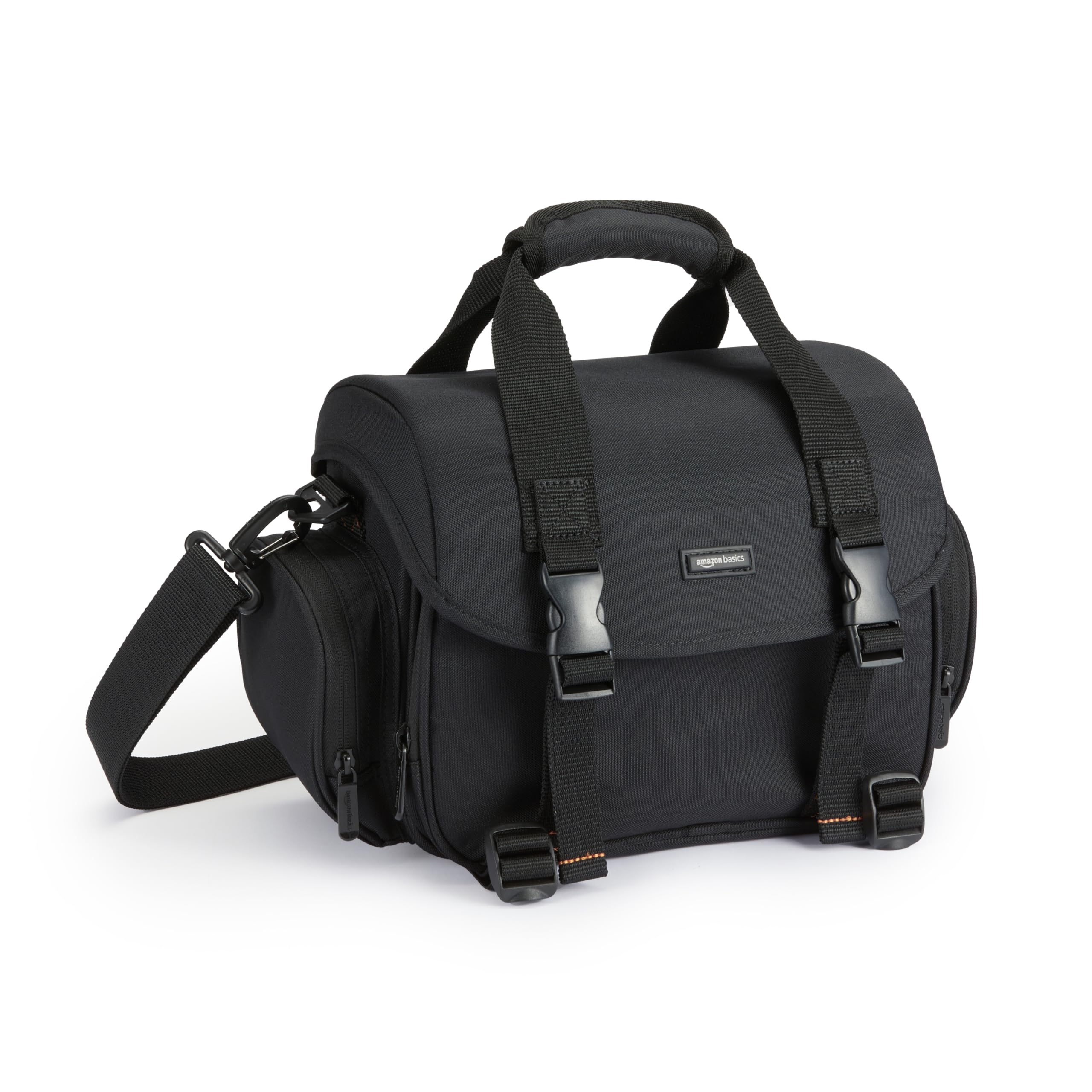 Amazon Basics Borsa Fotocamera SLR Grande Nero Grigio