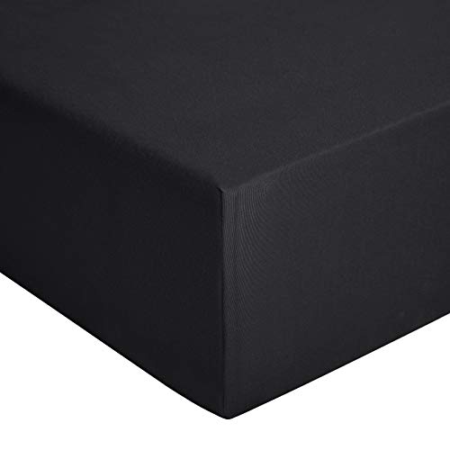 Amazon Basics lenzuolo angoli jersey antracite 140x200
