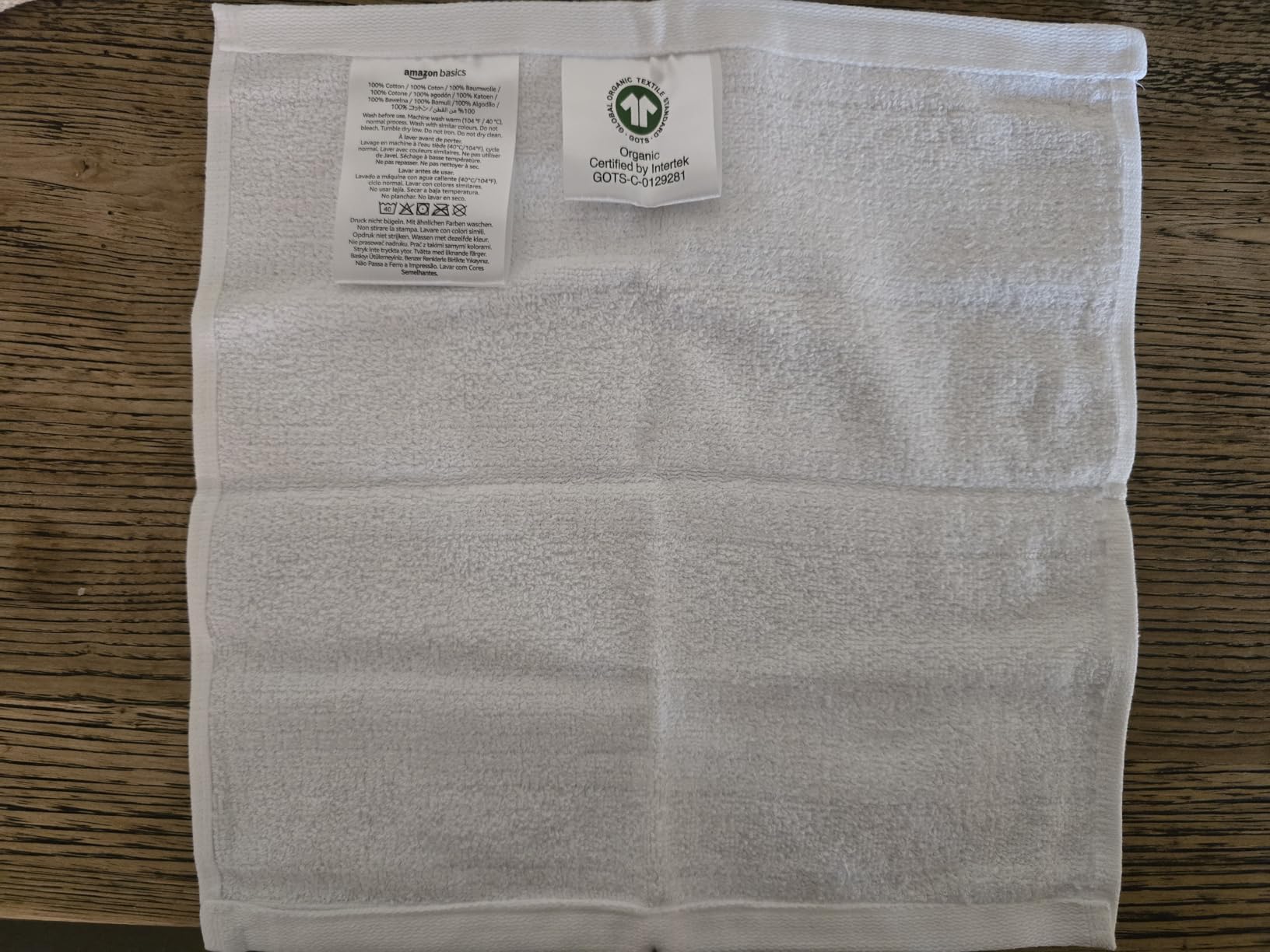 Amazon Basics Strofinacci Cucina Cotone Bio 6 Pezzi Nido d'Ape