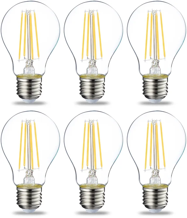 Amazon Basics Lampadine LED E27 7W 6 pezzi luce calda