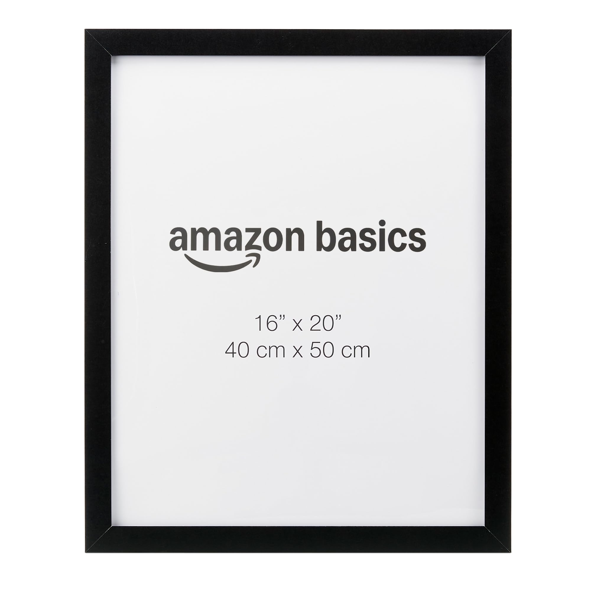 Amazon Basics Cornice Legno Nera 46x61 cm Poster Foto