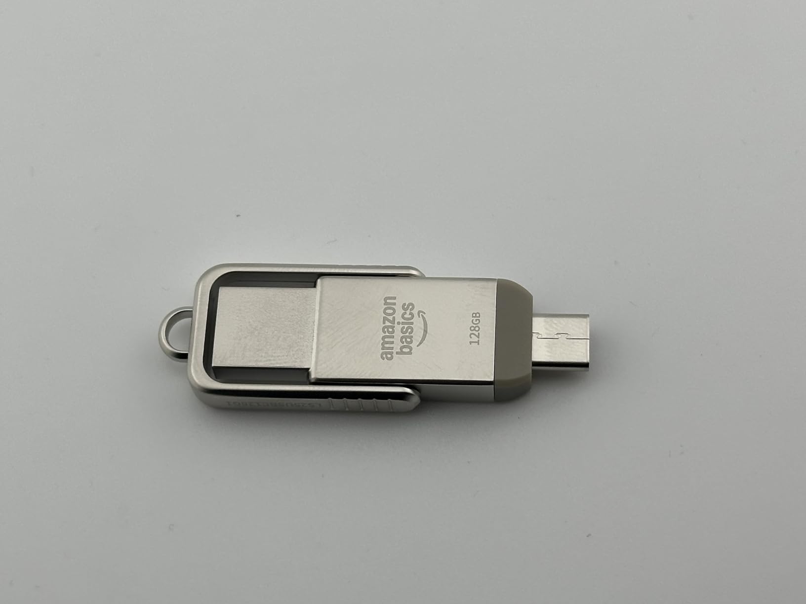 AmazonBasics chiavetta USB doppia USB-C USB-A 256 GB argento