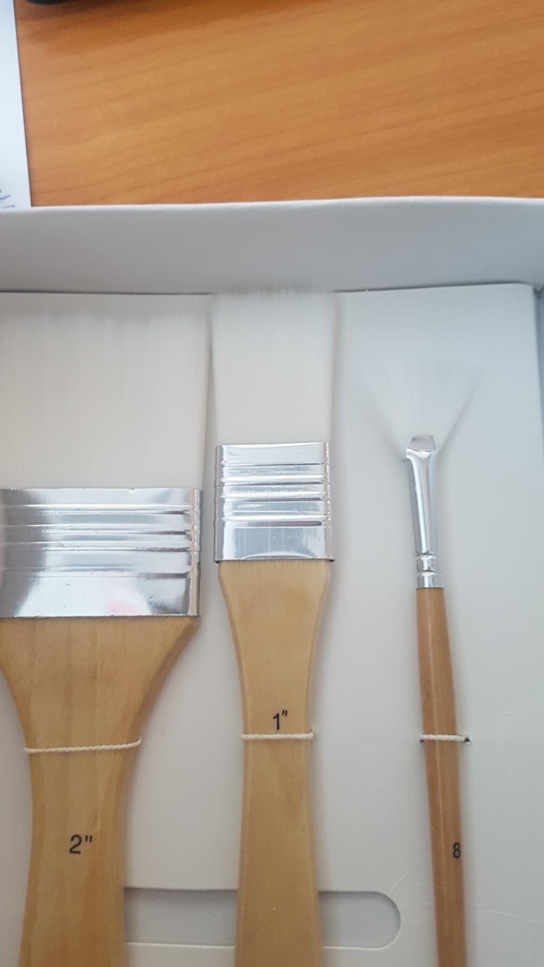 Amazon Basics Set 24 Pennelli Pittura Legno per Artisti