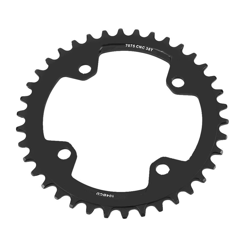 Elprico corona bici 38T BCD 104 nera alluminio