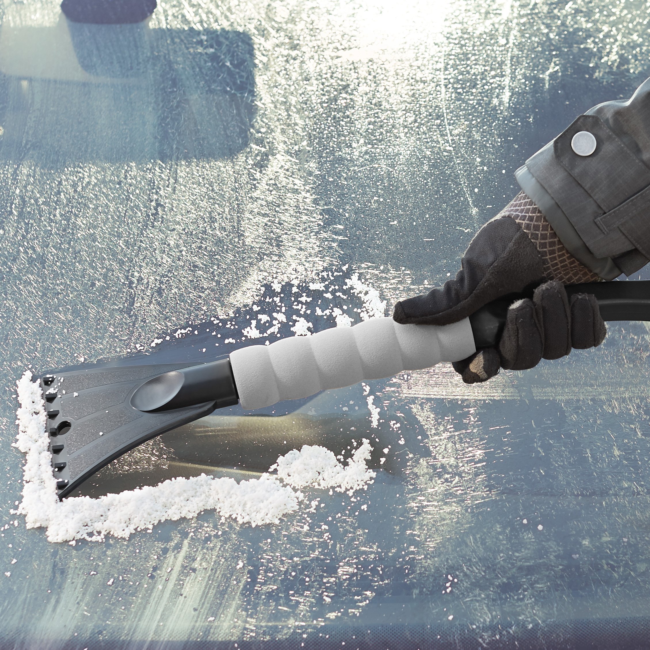 Amazon Basics spazzola neve auto con raschietto ghiaccio