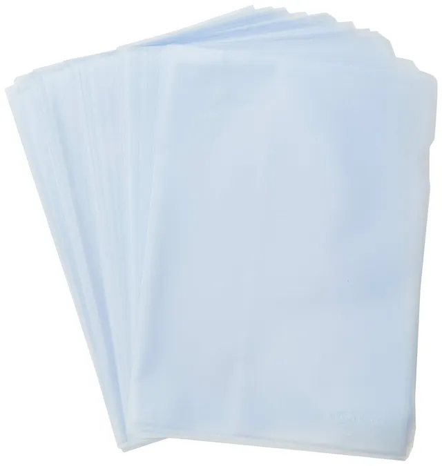 AmazonBasics Cartellina Portadocumenti A4 90 Micron 100 Pezzi Antiriflesso
