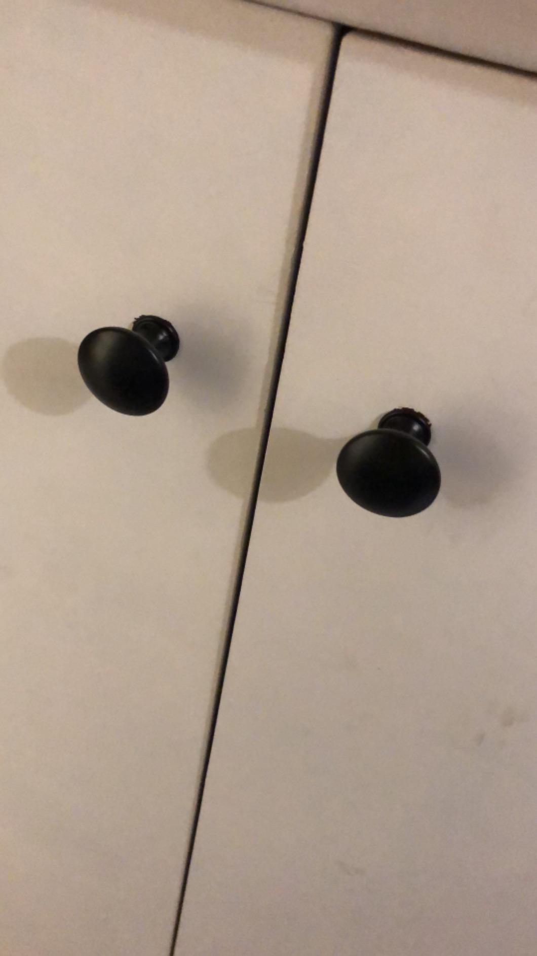 Amazon Basics pomelli mobili tondi neri 30 mm 10 pezzi
