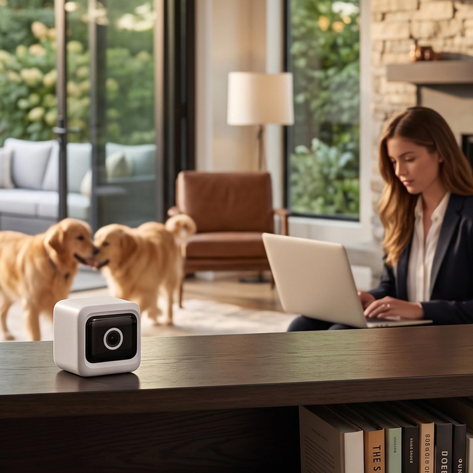 Elprico Telecamera Sicurezza Interni 1080P WiFi Bianca 130°