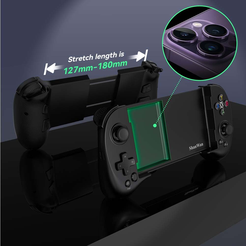 ShanWan controller smartphone nero Bluetooth Android iOS