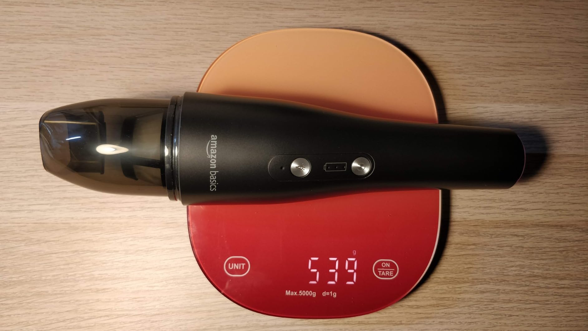 AmazonBasics Aspirapolvere Manuale Senza Fili Nero USB