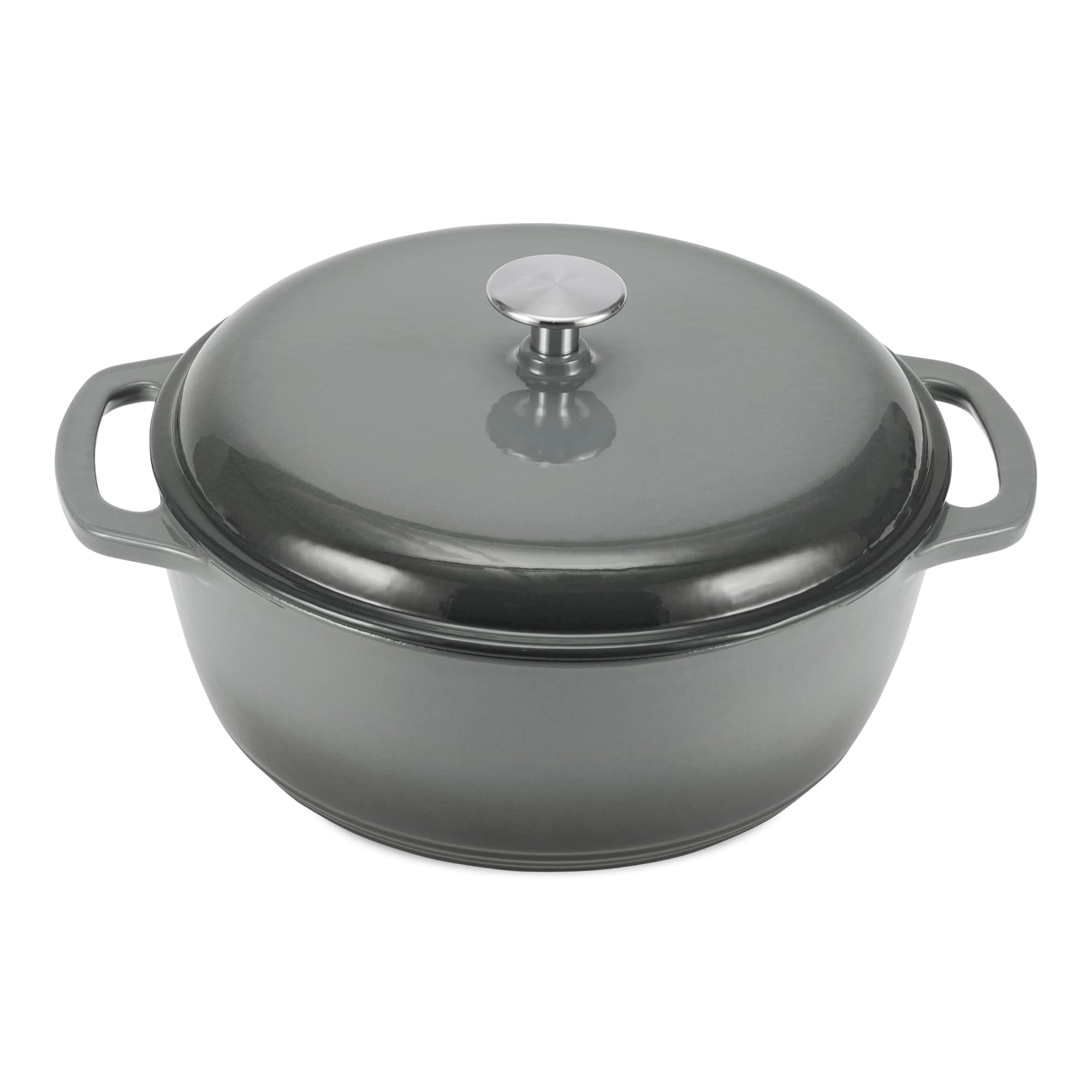 Amazon Basics Casseruola ghisa 5,7 L blu navy