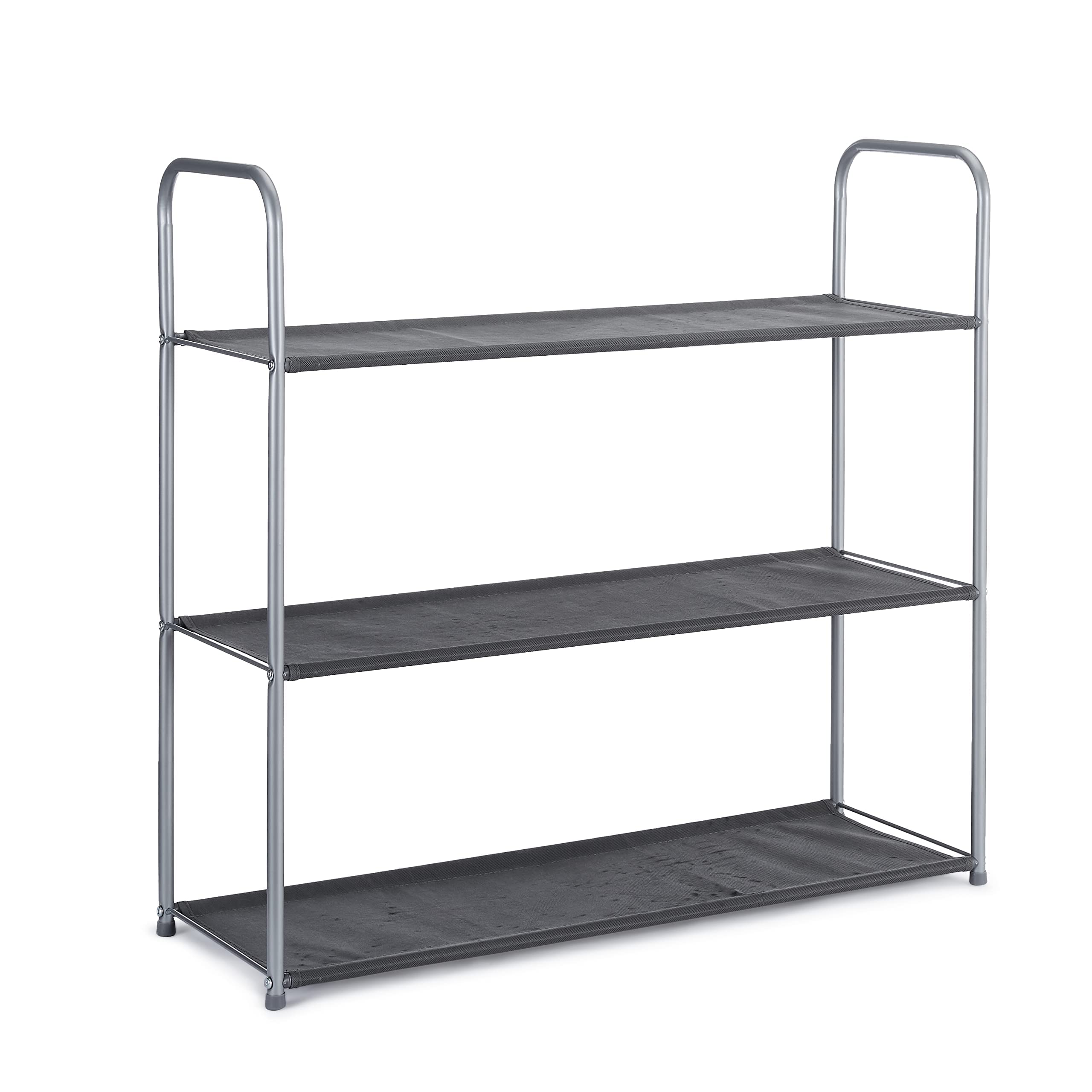 AmazonBasics Organizer Armadio Tessuto Grigio 3 Ripiani 2 Cassetti