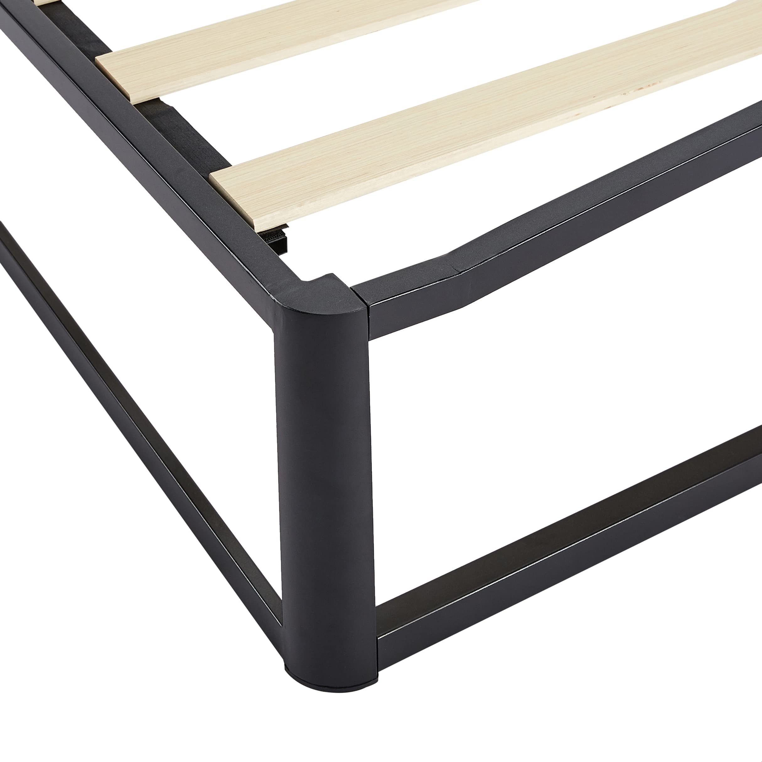 AmazonBasics Piattaforma Letto Metallo Doghe Legno