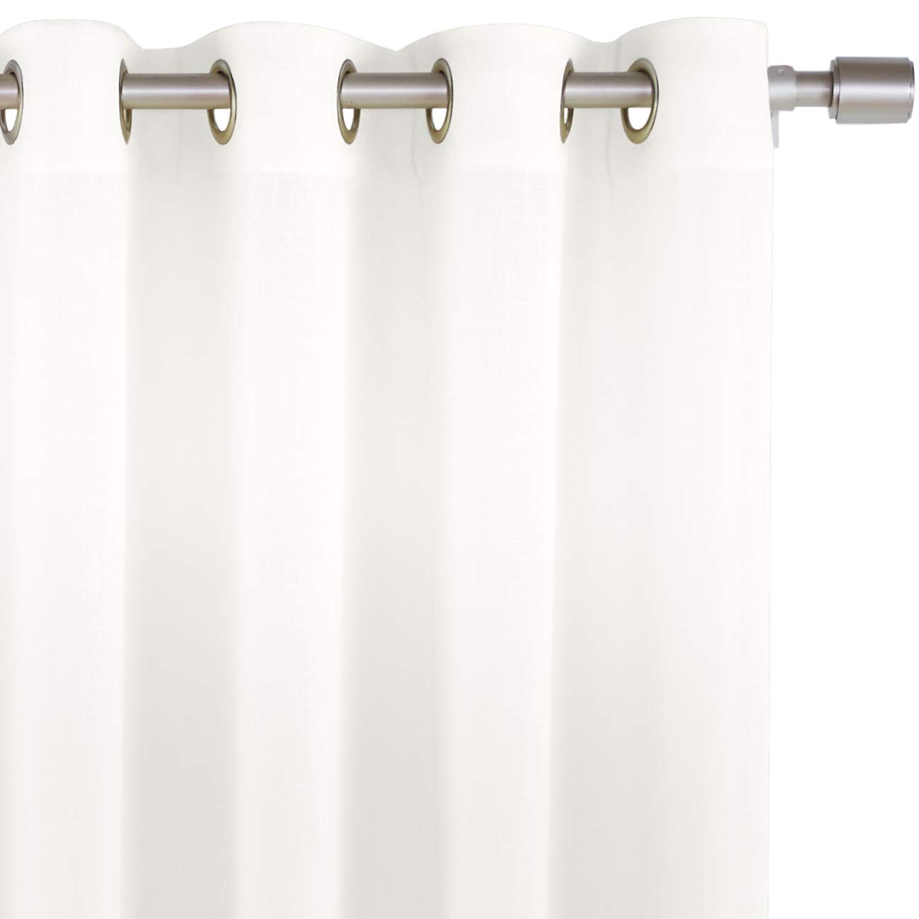 Amazon Basics Sheer 50x95 tenda con occhielli bianco 2 pezzi velata