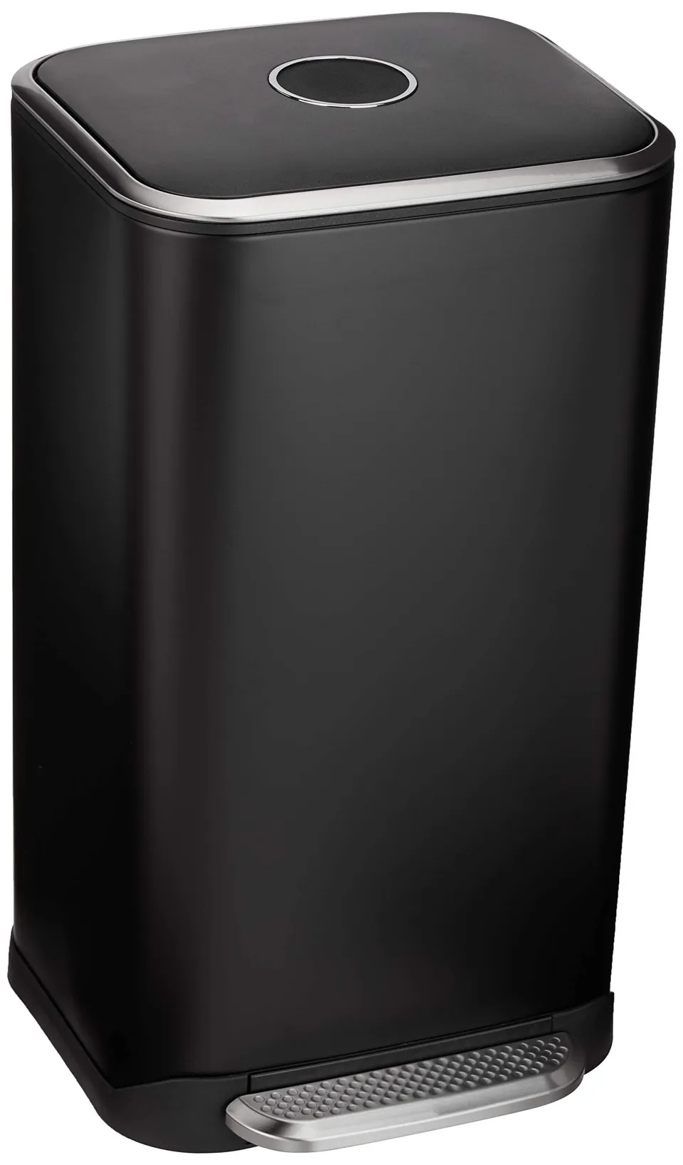 Amazon Basics Pattumiera a Pedale 32 L Nera Chiusura Morbida