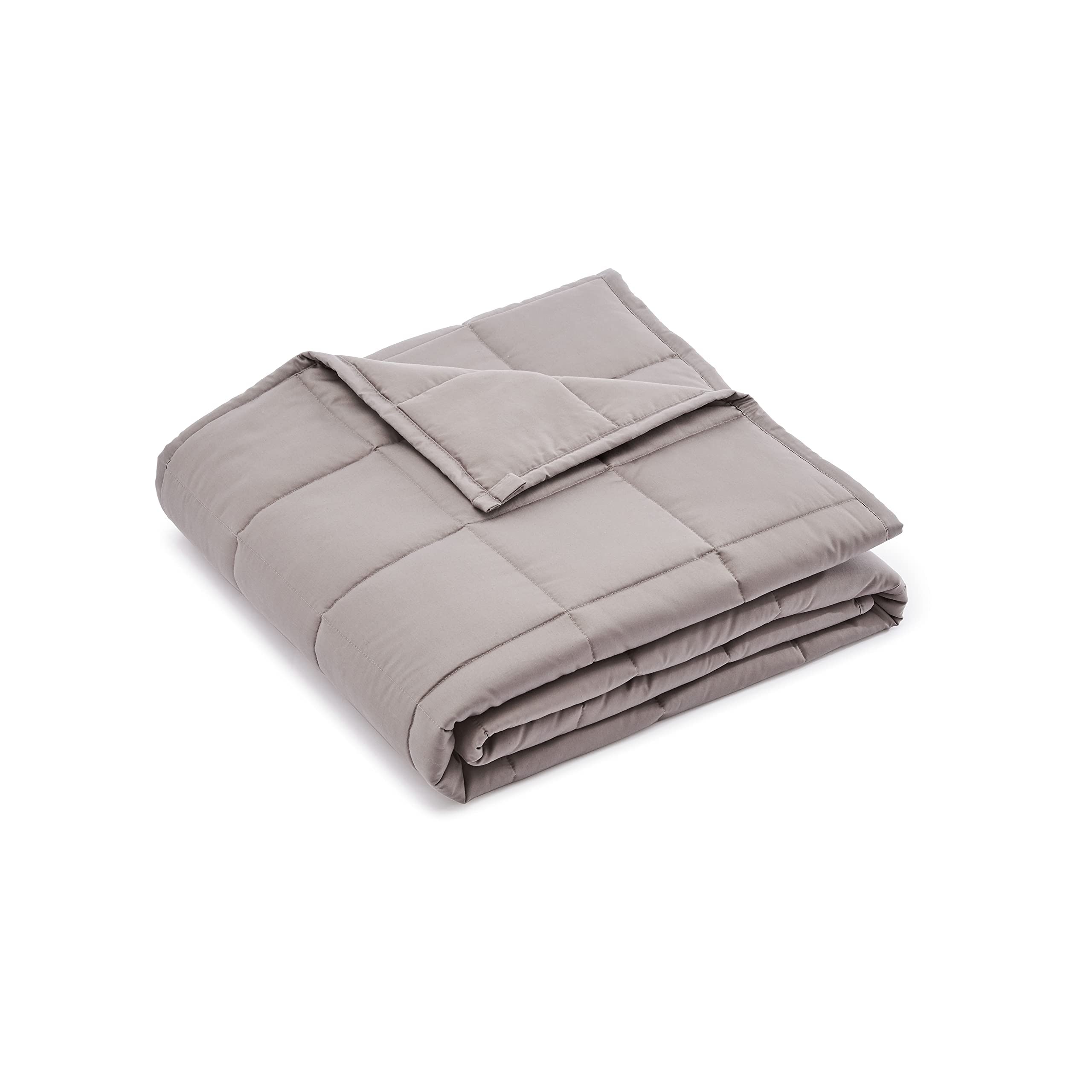 AmazonBasics Coperta ponderata 9 kg 152x203 cm grigio scuro cotone