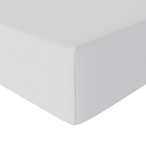 AmazonBasics Everyday Lenzuolo Angoli 160x200 Bianco Cotone
