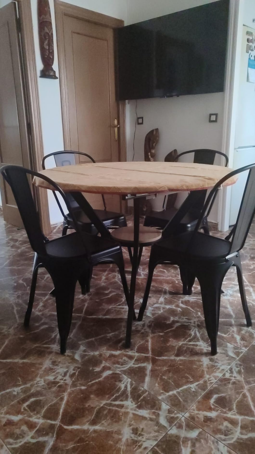 Amazon Basics Sedie Metallo Nere Impilabili Set 4 Pezzi Interno Esterno