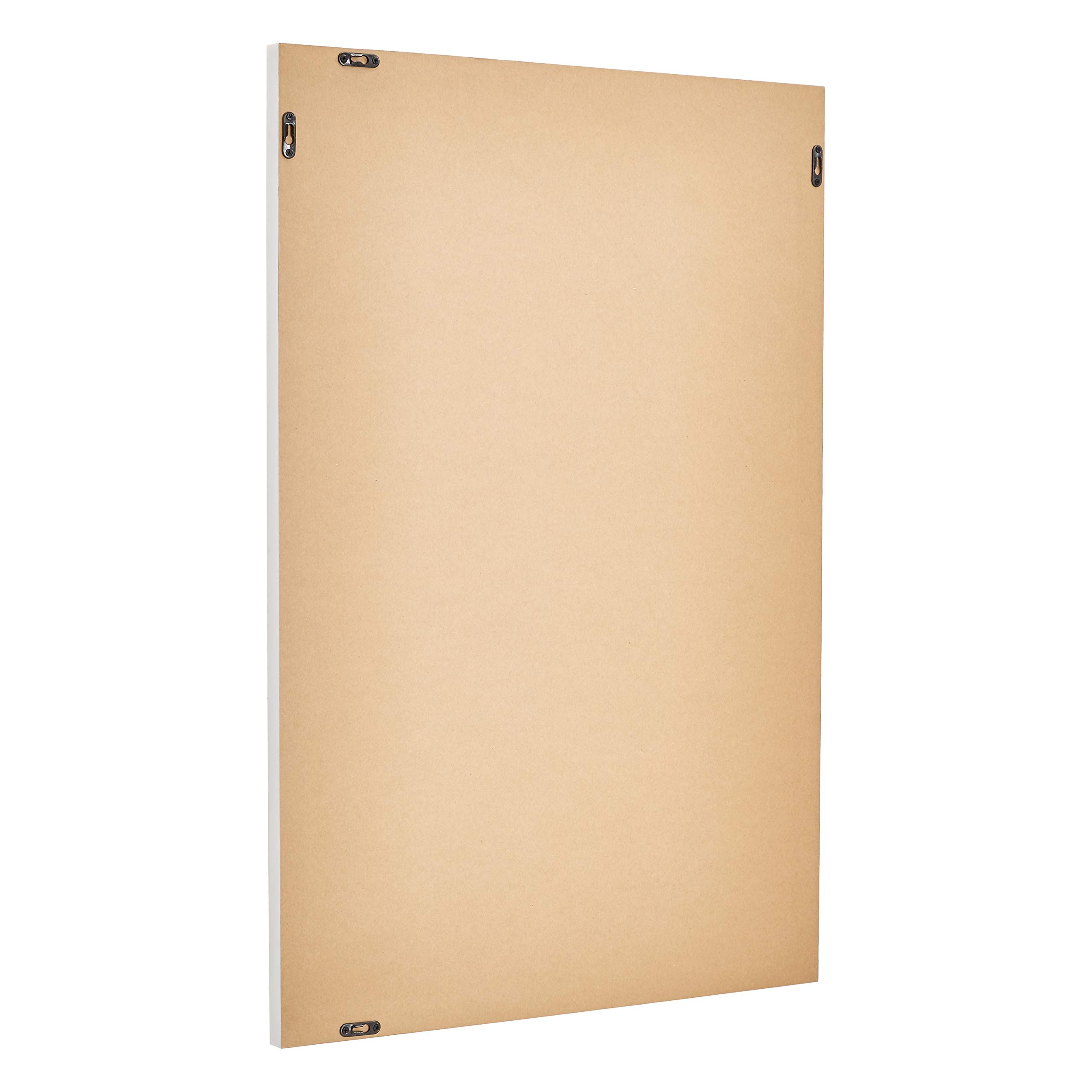 AmazonBasics Specchio da parete 61x91 cm bianco cornice standard