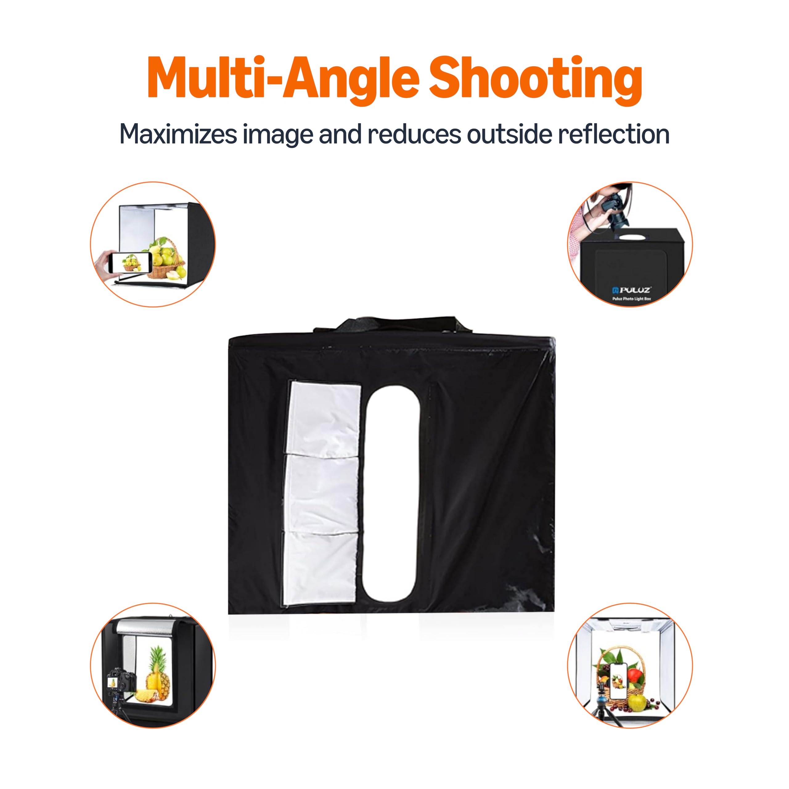 Amazon Basics Studio box fotografico LED pieghevole 55x70