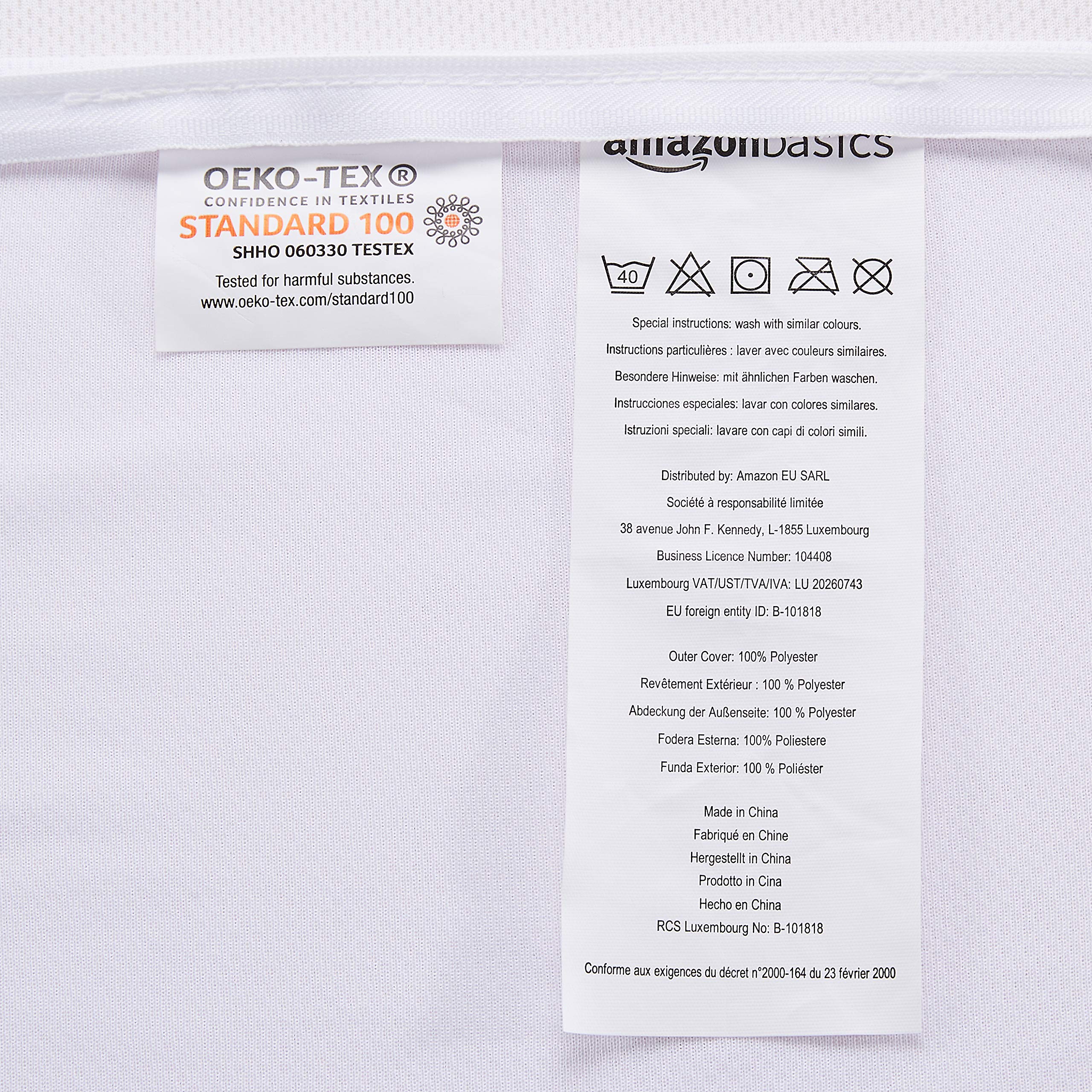 Amazon Basics Cuscino Memory Foam Gel 60x40x12 cm