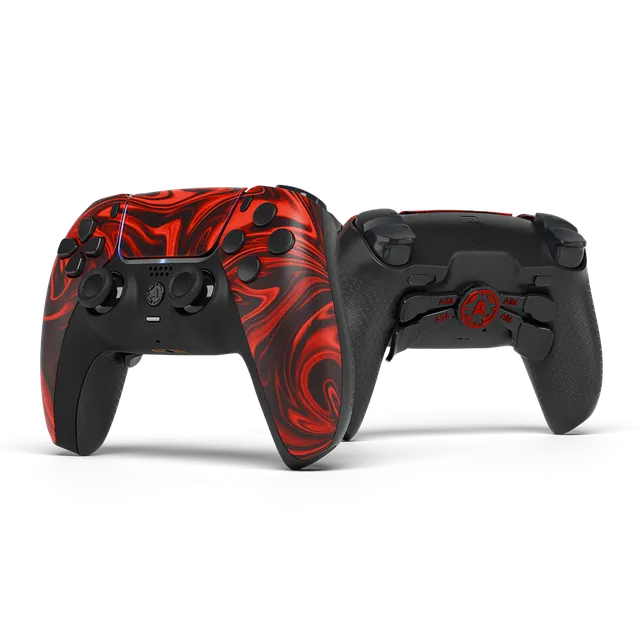 Aim Controller Caustic Red controller PS5 rosso tinta unita