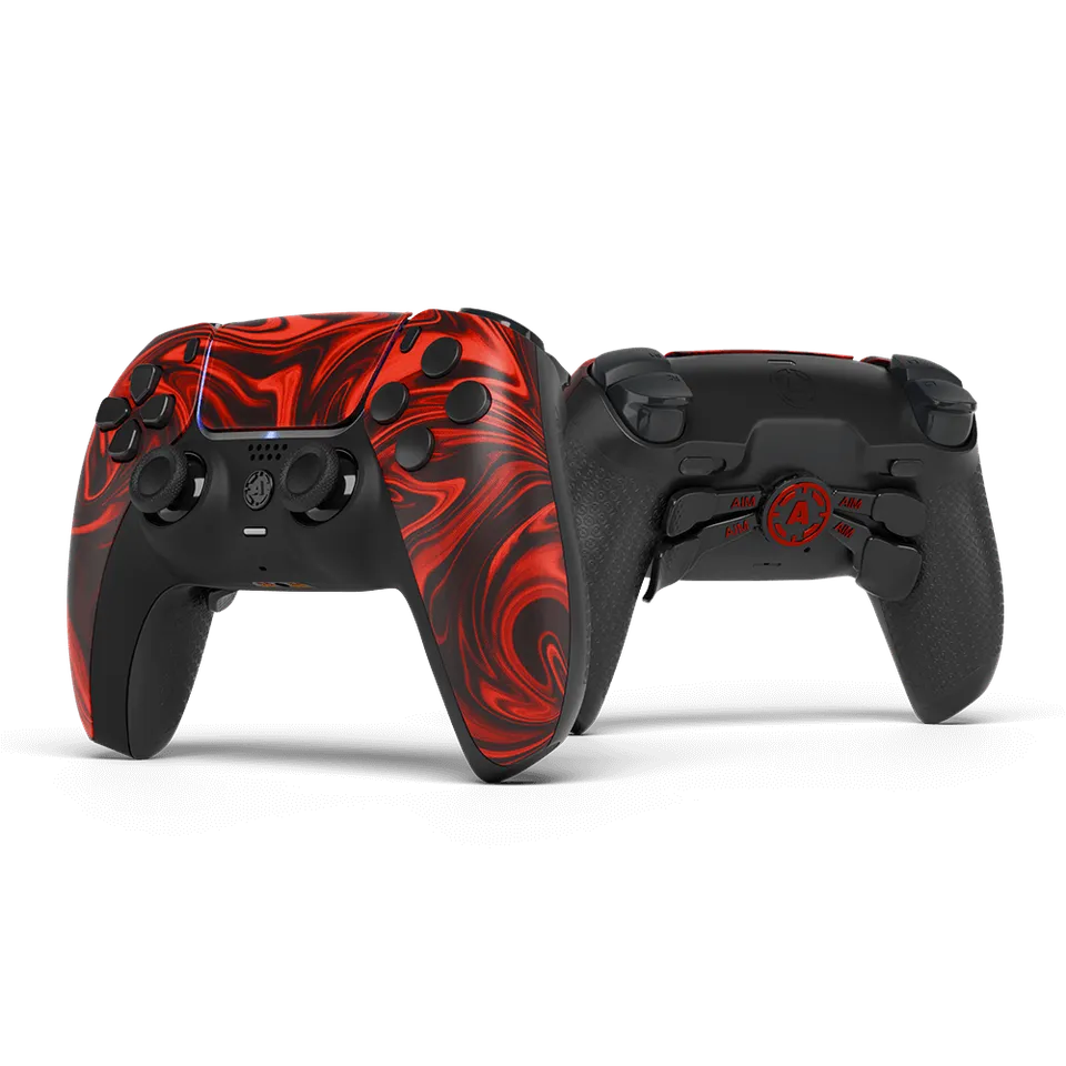 Aim Controller Caustic Red controller PS5 rosso tinta unita