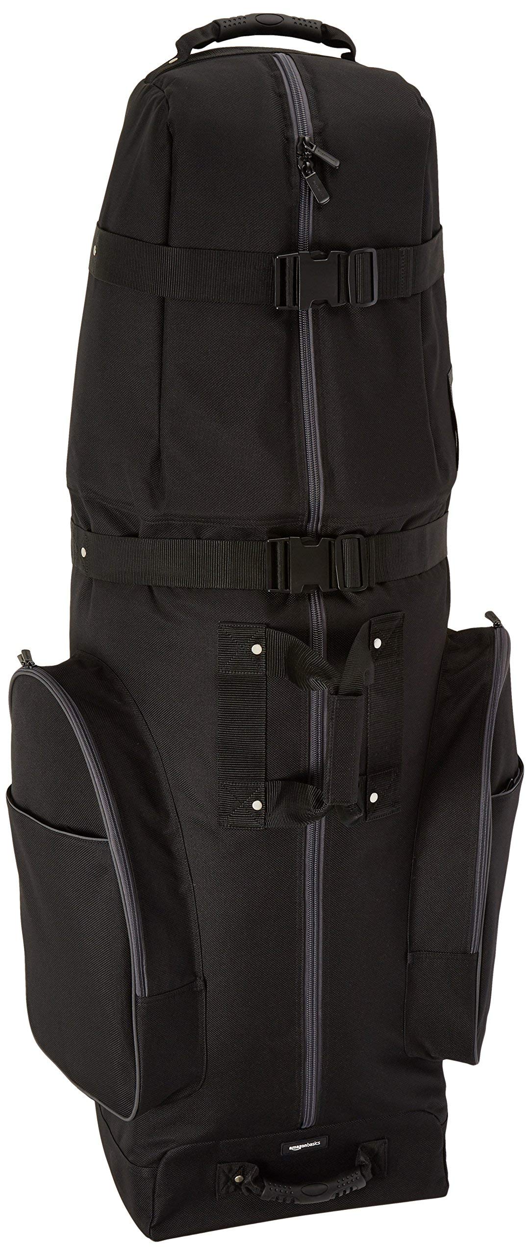 Amazon Basics Borsa golf da viaggio lati morbidi nera 127 cm