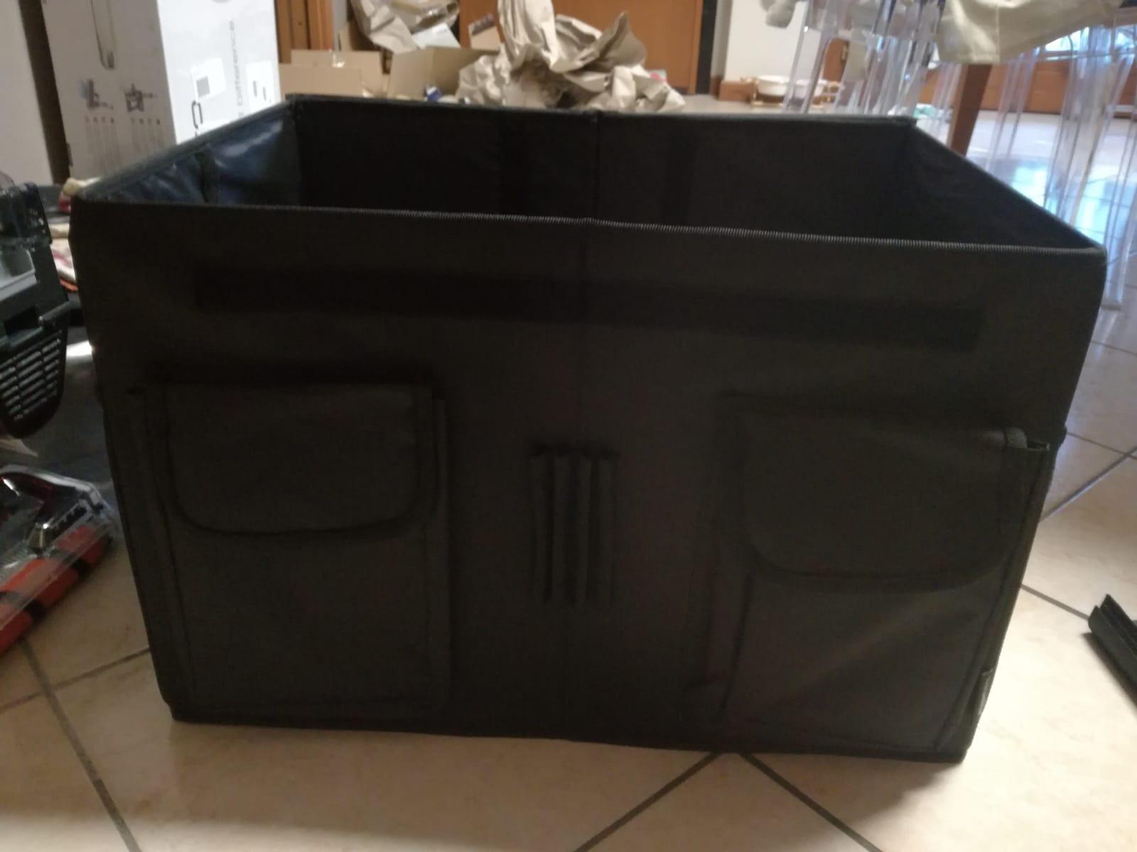 Amazon Basics portaoggetti bagagliaio auto 53x35x31 cm nero