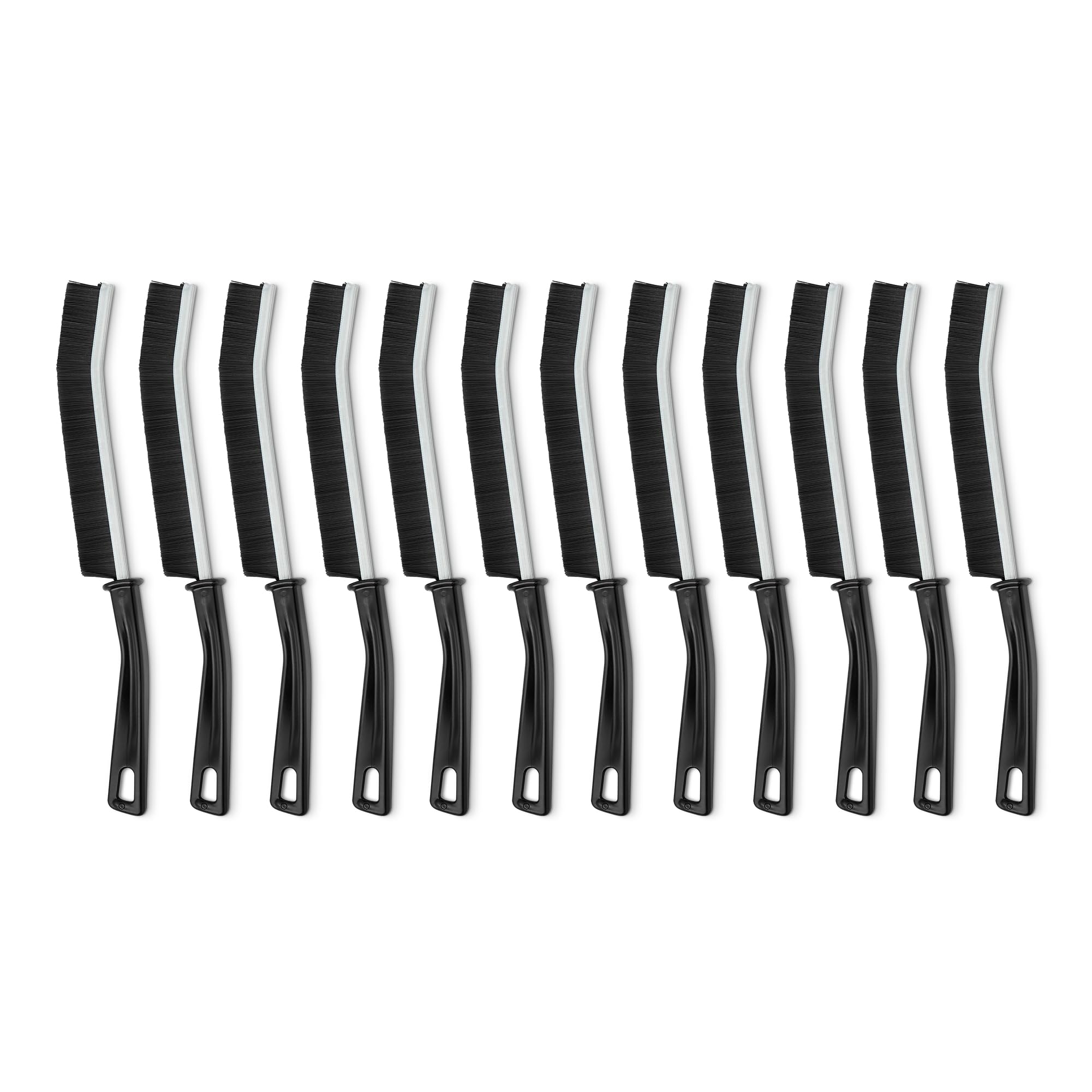 Amazon Basics spazzola pulizia fughe setole dure 12 pezzi nero