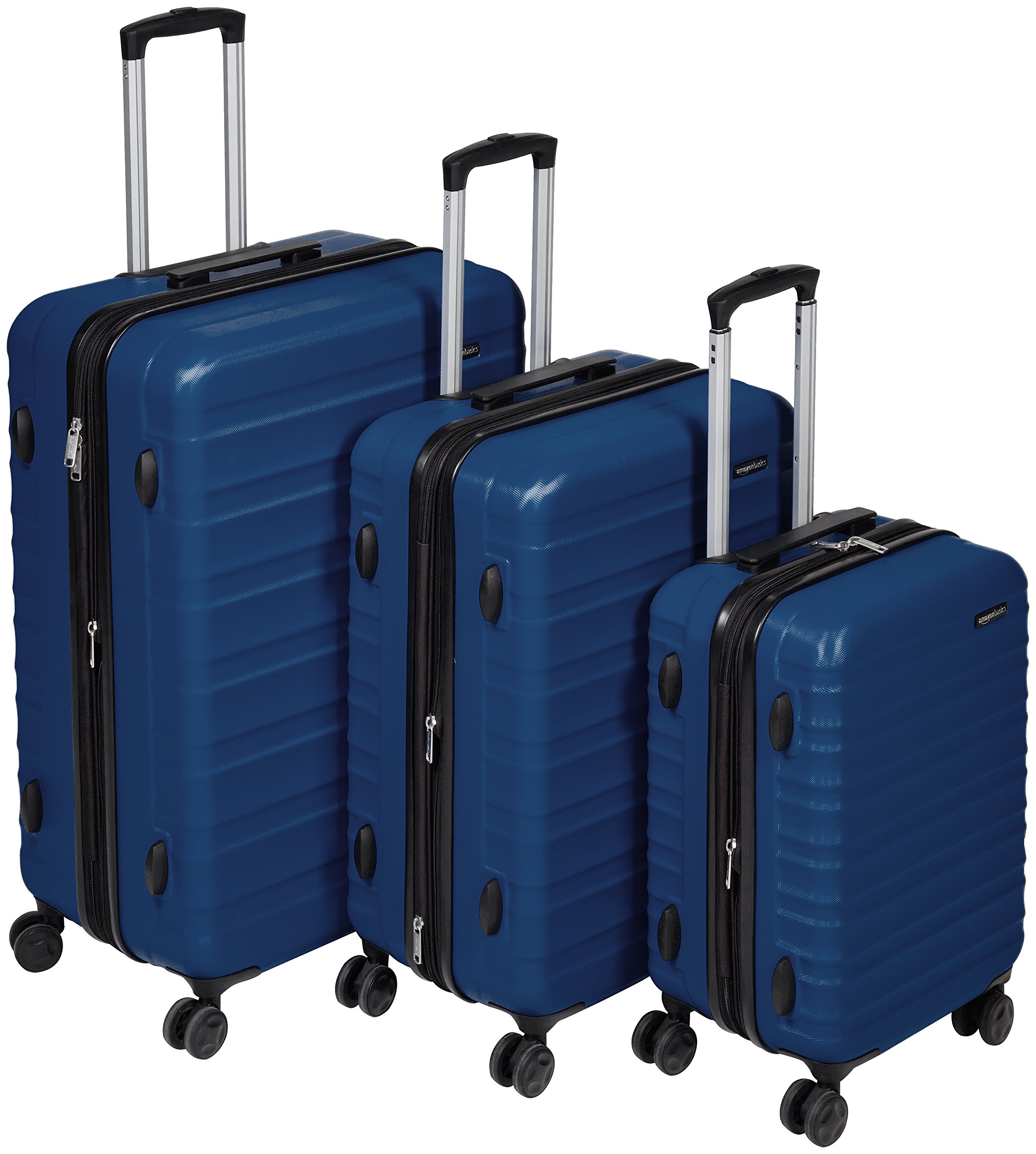 Amazon Basics Valigia Rigida Mano 55 cm Azzurra 32L