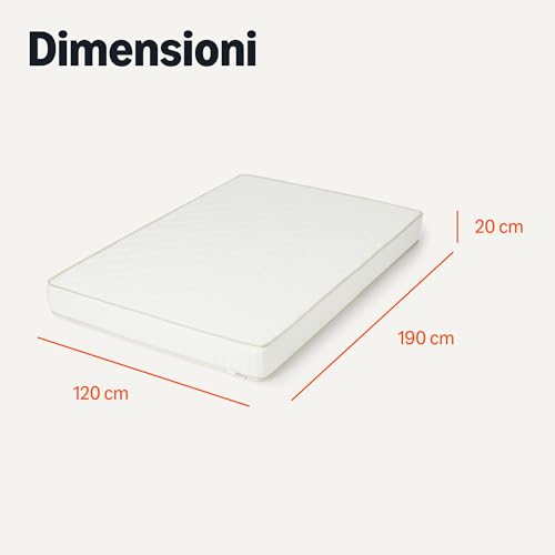 Amazon Basics Materasso Memory Foam H3 120x190 cm H20 cm Rigido