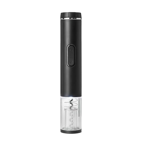 Amazon Basics Apribottiglie Elettrico Nero a Batteria Acciaio