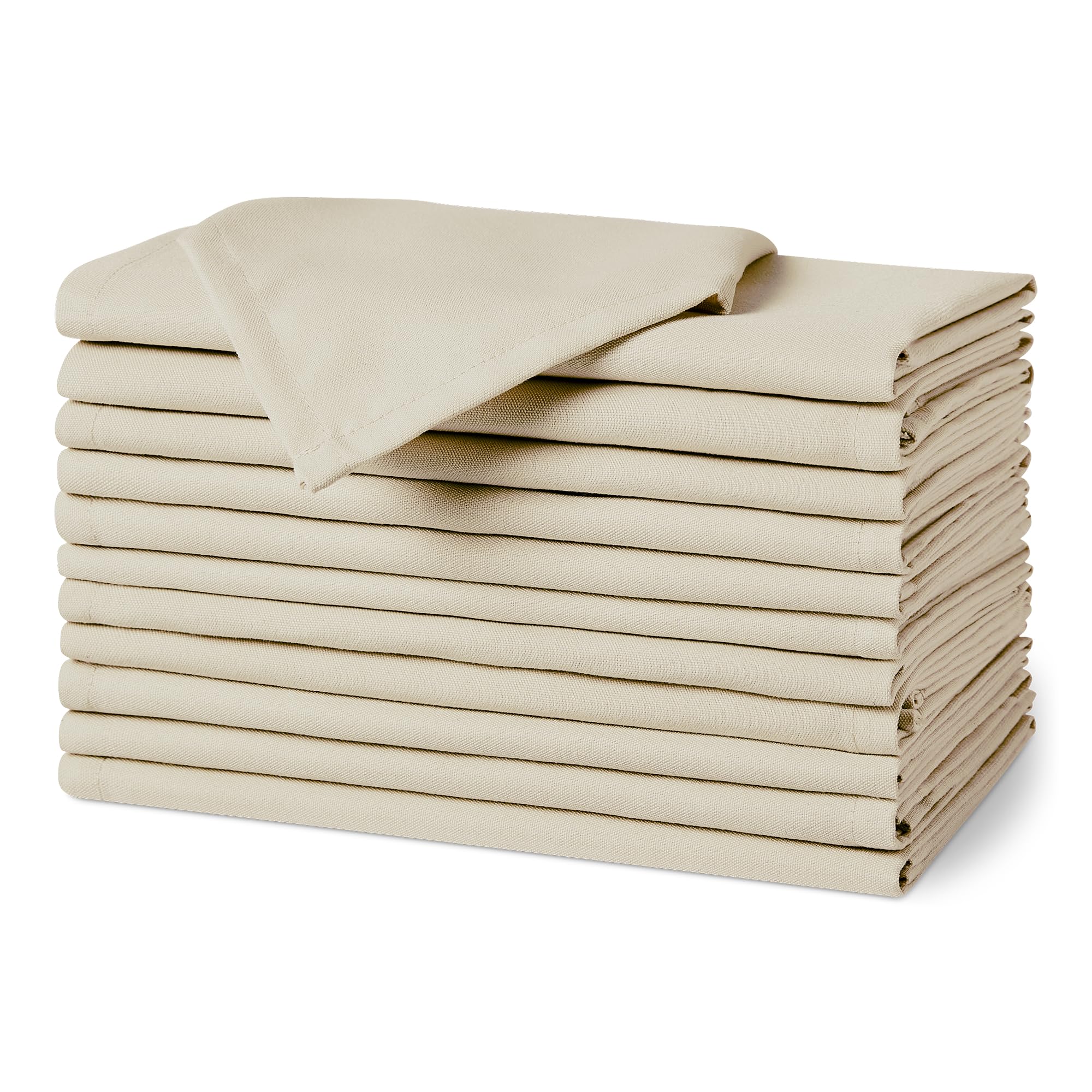 AmazonBasics Tovaglioli Stoffa Antimacchia 43x43 Blu 12 Pezzi