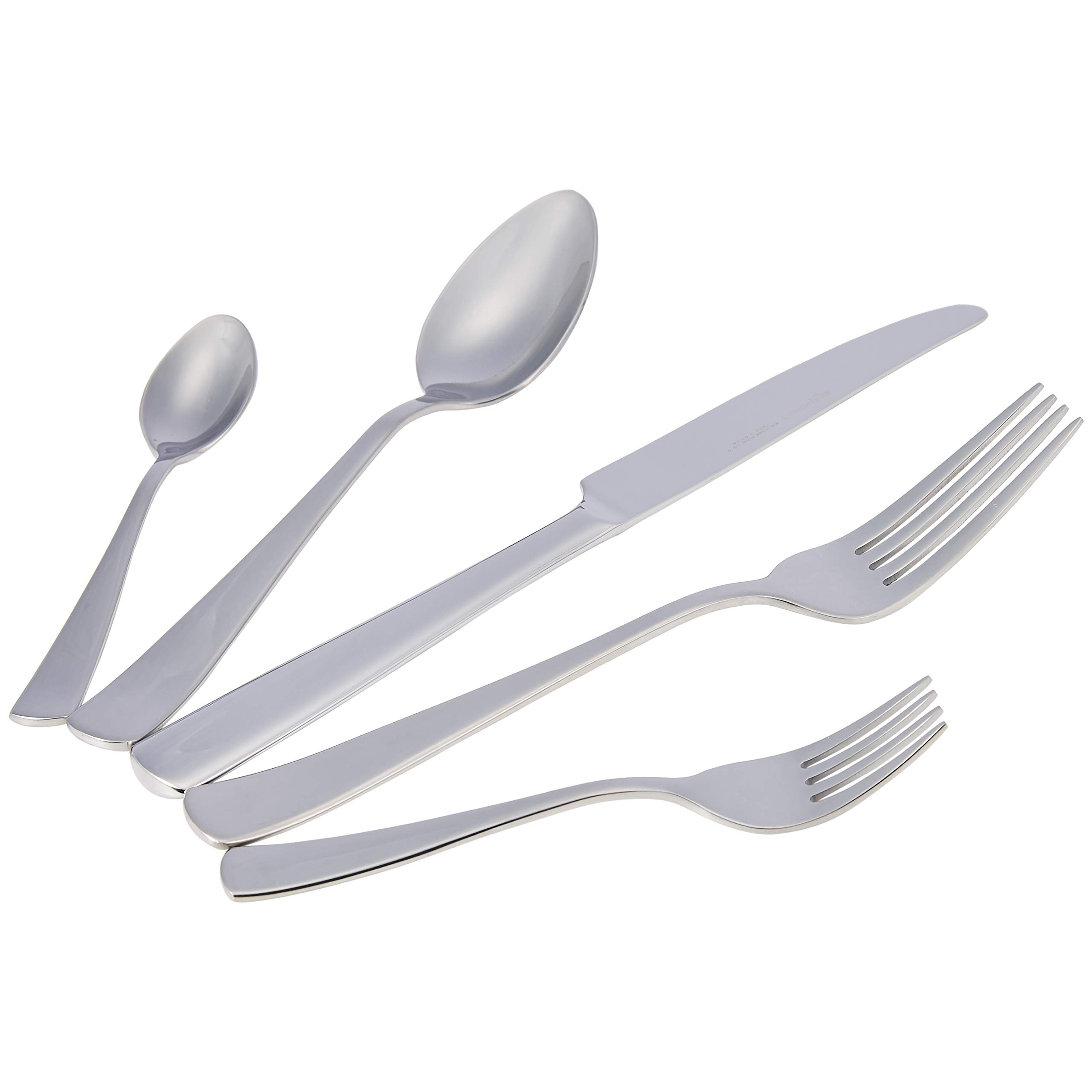 AmazonBasics Servizio Piatti 18 pz + Posate 20 pz Bianco