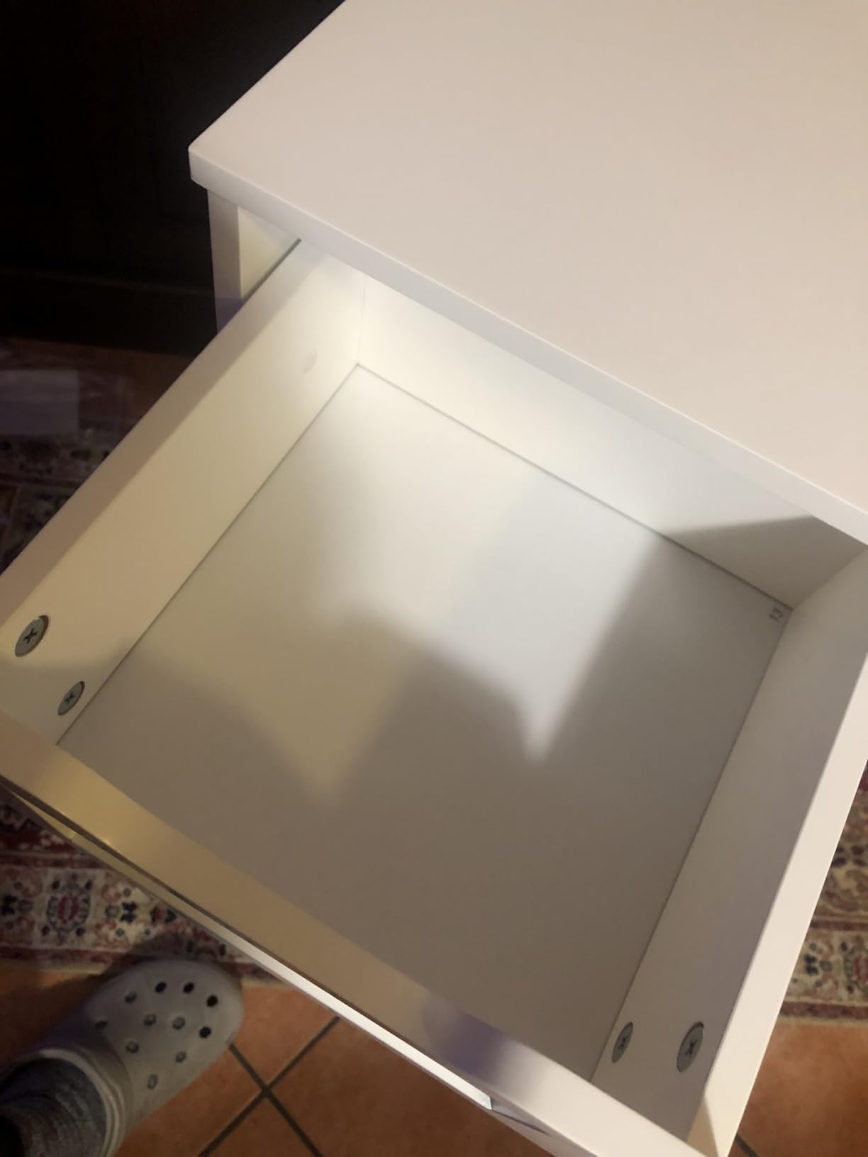 AmazonBasics Mobile Bagno 4 Cassetti Bianco MDF 30x30x82