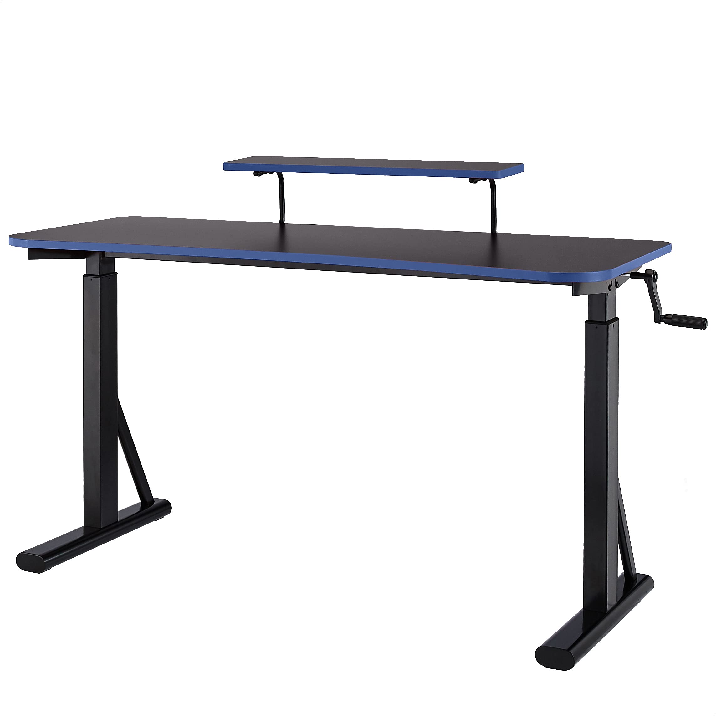 Amazon Basics scrivania gaming 140cm altezza regolabile blu